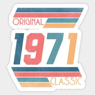 Made In 1971 vintage Sticker